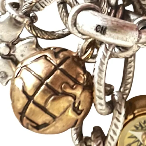 Vintage Travel Theme Charm Bracelet - Picture 6 of 7